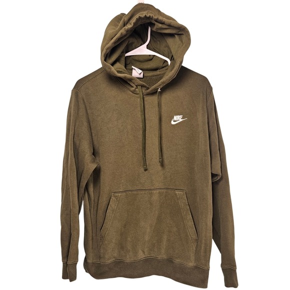Nike Other - Nike Pullover Hoodie Olive Green Fleece Sweatshirt Small Unisex Athleisure Gym